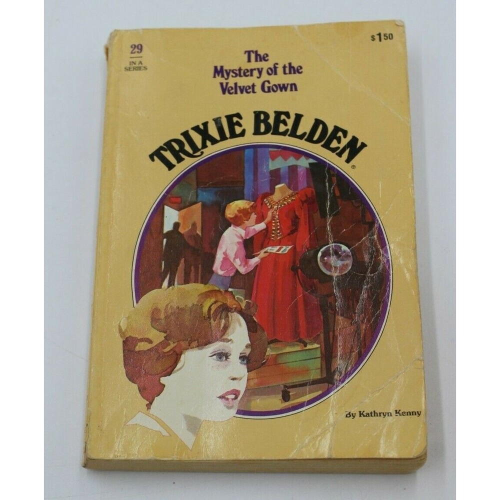 Trixie Belden and The Mystery of the Velvet Gown  #29 Softcover Book Vintage